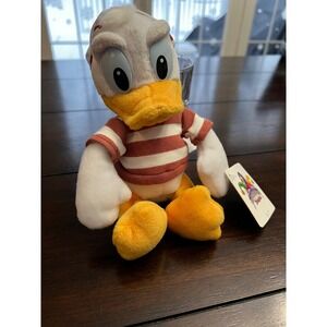 NWT Disneylands New Orleans Square Pirate Donald Duck‎ Bean Bag Plush Toy